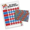 A3 Superhero Reward Chart School Stickers with Glitter Stickers
