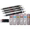 rOtring Tikky Mechanical Pencil (Black Barrel, Set of 4) HB