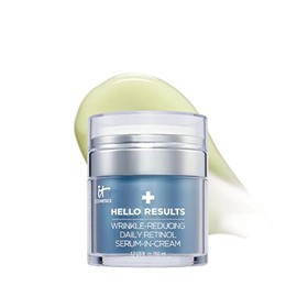 It Cosmetics Hello Results - Suero Facial Antiarrugas y Reafirmante con Retinol, Niacinamida, Vitaminas B5 y E, Mejora Firmeza, Textura y Líneas...   