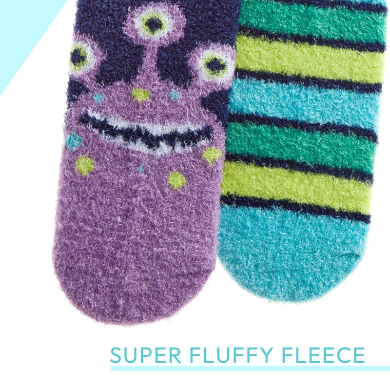 Metzuyan WS-AW23 Baby Boys 2 Pairs Fluffy Snuggle Winter Warm