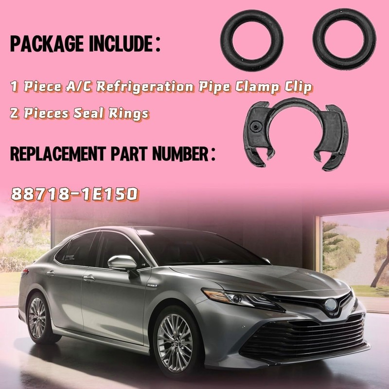 2PCS A/C Condenser Hard Line Lock Clamp Clip 88718-1E150 for