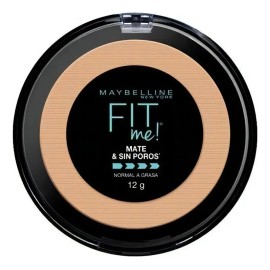 Polvo Fit Me! Mate & Sin Poros Maybelline 12g Color Sun Beige