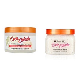 TREE HUT, Whipped Body Butter, Coco Colada, Manteca Corporal Hidratante, con Manteca de Karité, Textura Ligera, 240 g  TREE HUT, Coco Colada Shea...  