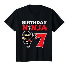 Birthday Ninja 7 Year Old Ninja Birthday Party Theme T-Shirt