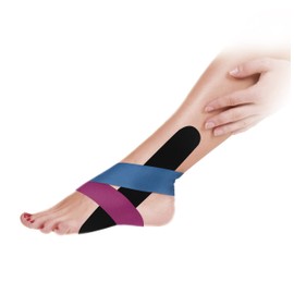 Haro Sports Kinesiology Tapes for Legs and Feet, 5 x 15 cm and 5 x 30 cm, Pack of 2, Kinesiology Tapes for Sports and Leisure, Stabilises Muscles, Joints, Waterproof, Elastic, Breathable