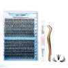 Individual Eyelashes Set 240 Pieces D Crul 15-20 mm Clusters