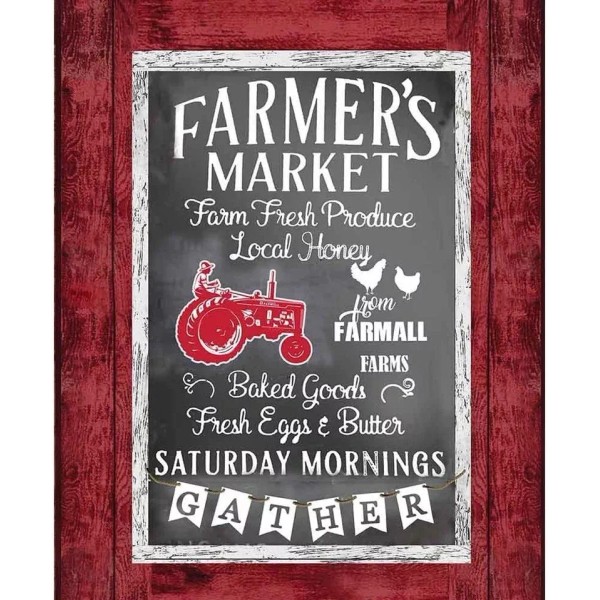 Sykel Farmall Tractor Farmer's Market Large Panel, $3.99 Ships Any