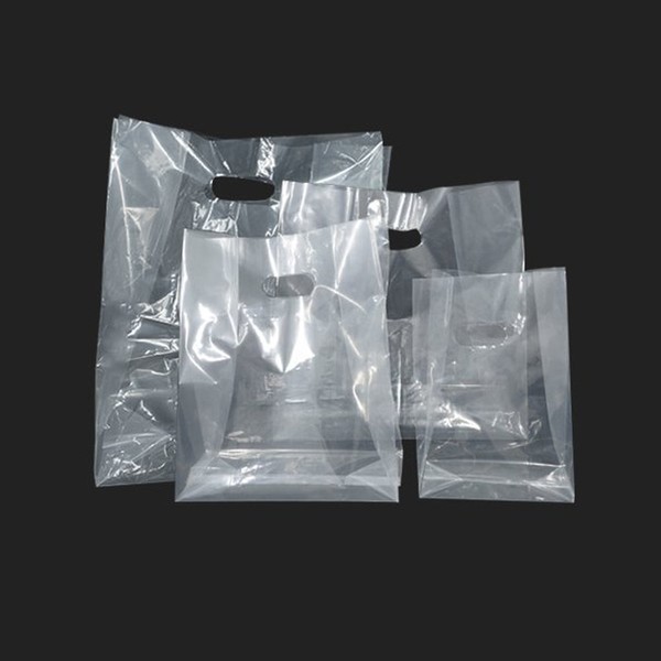 [Small quantity] 100 plastic shopping bags (PE plain/large) / [소량]비닐