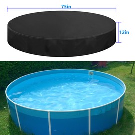 PAMISO Pet Swimming Pool Cover, 48 in Foldable Pet Swimming Pool Cover for Small Round Dog Pool Inflatable above-Ground Pool Waterproof and Dustproof Protector