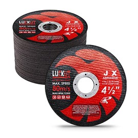 LUCKUT Cut-Off Wheels Cutting Wheel Disc 4-1/2"x3/64''x7/8'' Thin Metal Stainless Steel Cutting Cut Off Disc Blades Grinding Wheel for Angle Grinders 50-Pack