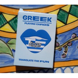 Greek Lingo Playing Cards | Travel Flashcards | Learn Greek Vocabulary in A Fun & Easy Way | 52 Essential Translations