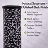 KC KULLICRAFT Hand Carved Marble Soapstone Incense Stick Holder –