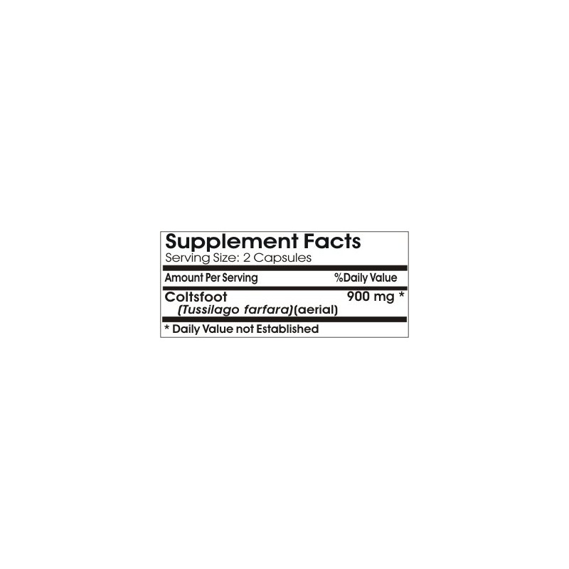 Coltsfoot 900mg ~ 90 Capsules - No Additives ~ Naturetition