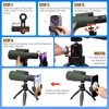 15-45x50 Zoom Monocular Telescope, Portable Monoculars for Adults with BAK4