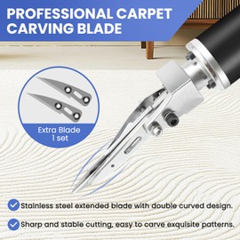 YUCHENGTECH Electric Carpet Carving Scissors Rug Carving Scissors Tufting Rug Engrave Trimmer Scissors Engraving Trimming Modeling Scissors with Heat Dissipation 0~4000rpm Adjustable
