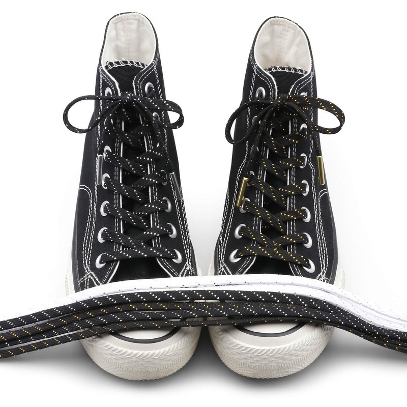 YFINE Sneakers Flat Shoe Laces: Athletic Shoelaces With Metal Tips