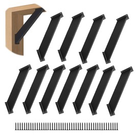 12 Pcs 45 Degree Angle Support Bracket, Pergola Kit Heavy Duty Connectors for 4 "x 4" (Actual: 3.15''x3.15'') , for Wooden Structures Such as gazebos, Tree Houses, Cabins, and Patio Kits.