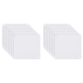 PATIKIL 92mm/3.6" PC Fan Dust Mesh, 16 Pack PVC Computer Cooler Dust Filter PC Case Dust Cover Grills for Computer Cooler Fan PC Case Dustproof, White