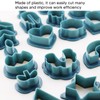 142 Pcs Dark Blue Polymer Clay Cutters Set, Plastic Polymer