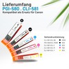 Bubprint 5 Printer Cartridges Compatible with Canon PGI-580 CLI-581 XL