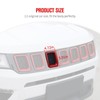 JeCar Grille Inserts ABS Front Grill Cover Exterior Accessories for