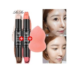 Half Club / Rire Lux Dual Stick 1+1 (+Water Puff Gift) / Makeup Shading / 리르 룩스 듀얼 스틱1+1(+워터퍼프 증정)  메이크업쉐딩