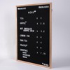 Large Black Felt Letter Board | 24"x30" Classy Dark Stained
