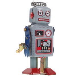 Toyvian Robot Winding Wind up Tin Robot Wind up Dancing Robot Kids Wind up Toy Bath Toy Robot Tin Vintage Retro Wind up Robot Toys Robots Desktop Ornament Baby Child Tinplate Old Fashioned