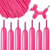 100 pcs 260 Long Balloons (Hot Pink Balloons)