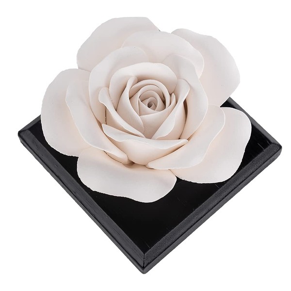 MOLIMAO Rose Flower Styling Essential Oil Diffuser Stone, Non-Electric, Handmade Products, Decorative Tabletops, Car Decoration Ornaments(Essential Oils Not Included)