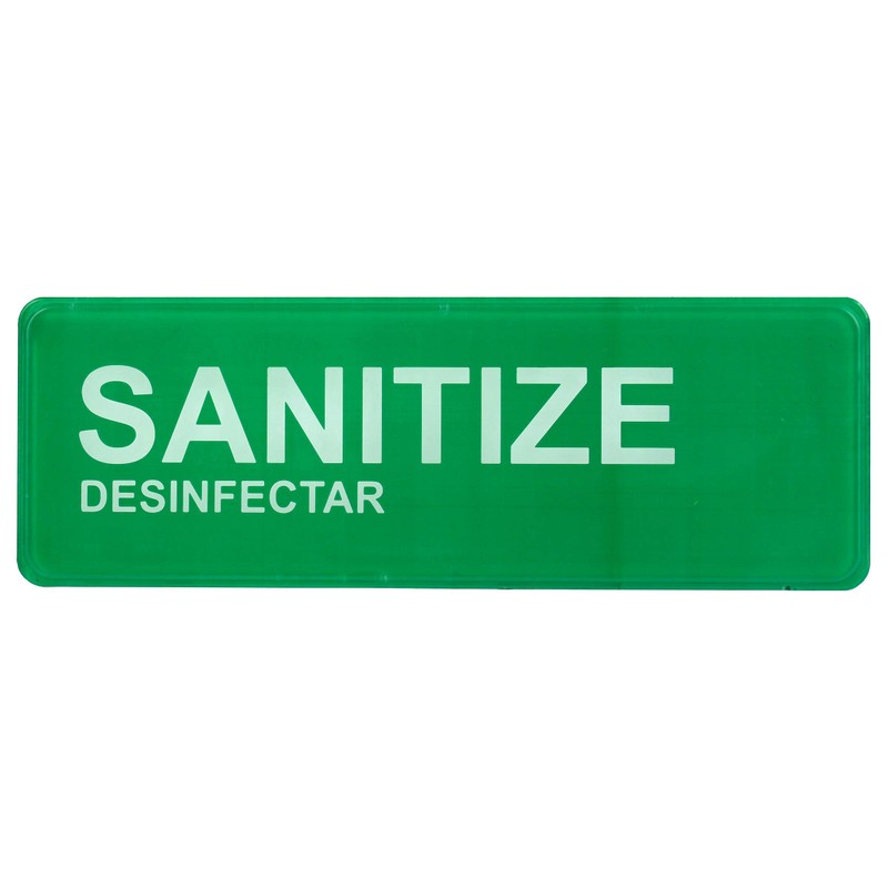 Alpine Industries Wash, Rinse, Sanitize Signage - 3 Compartment Commercial