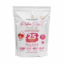 Proteina Post BBL Etapa 2 Mi Nueva Silueta Potencializada con 30 gr por batido + omegas 3, 6 y 9 + colágeno (Fresa)