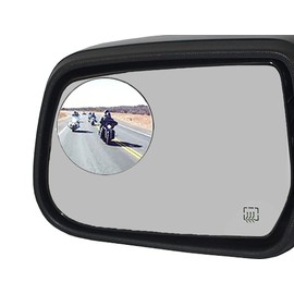 Ampper 2 Pack 3" Blind Spot Mirrors for Trucks, Van, SUV, Large Vehicle - Aluminum Frame Glass Convex Rear View Blind Spot Mirrors
