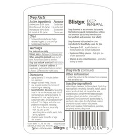 Blistex Deep Renewal Lip Protector Solar Balm, 0.13 onzas (0.13 oz) (paquete económico de 5)