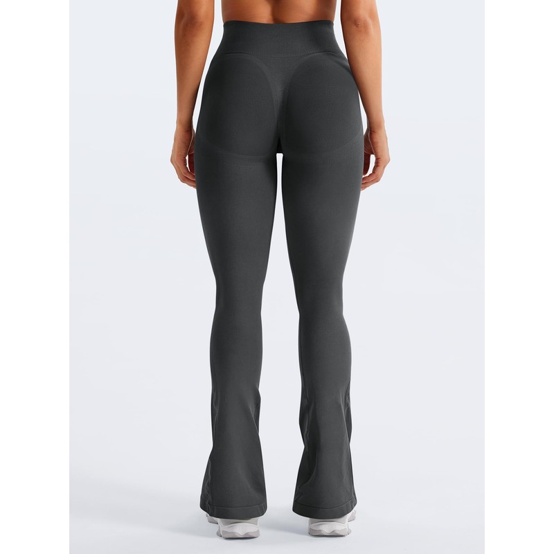 YEOREO Mini Flare Leggings Womens Workout Butt Lifting Legging Hidden