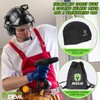 GREEN DEVIL Hard Hat Safety Helmet with Rechargeable Headlamp Light