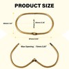 Mafegu 30Pcs Shower Curtain Hooks,Metal Oval Shower Curtain Hooks Roman