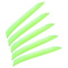 PATIKIL Arrows Vanes, 50 Pack 11 Inch Turkey Feather Arrow Fletching Archery Arrow Feather Right Wing Shield Fletch for DIY Target Shooting, Fluorescent Green