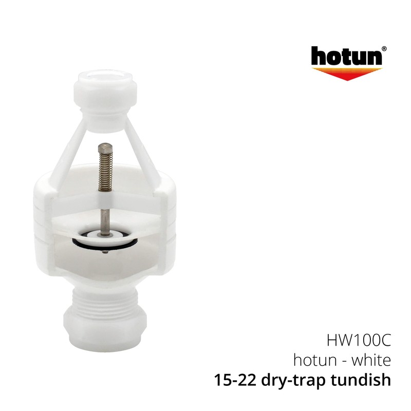 Hotun Dry Trap Tundish for Small Unvented Water Heaters White