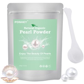 Ponhey Freshwater Pearl Powder Organic, 100% Natural Pearl Powder - Deep Cleansing, Pore-Shrinking, Anti-Aging Mask 100g (3.53oz)