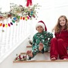 4Pcs Felt Christmas Light Bulbs Garland Colorful Holiday Banner Decor