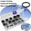 160 Pieces Fishing Rods Ceramic Guide Ring Set, 11 Sizes