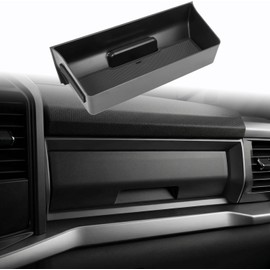 Neepiar Organizador de Guantera Compatible con Ford F150 STX XL 2022-2026/Lightning Pro 2023-2025/Lightning XLT 2025 - Bandeja de Almacenamiento con Inserto para Guantera del Lado del Pasajero