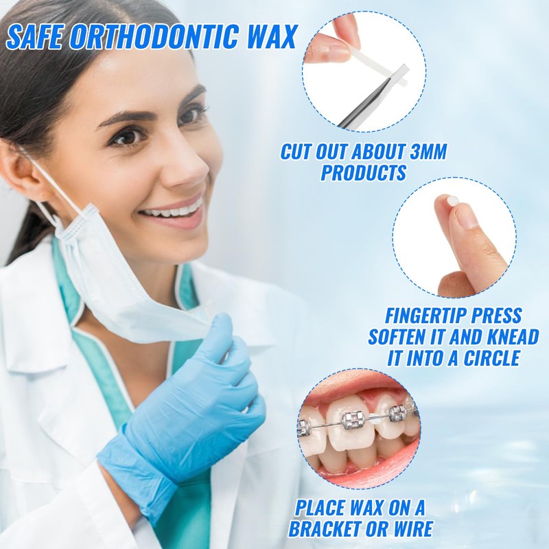 10 Pack Dental Braces Wax for Teeth Braces & Aligners,
