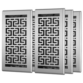 Floor Register 6x12 - 6 Pack Floor Vent Covers Heavy Duty Walkable Steel Floor Vents Adjustable Decorative Vent Covers for Home Floor Sidewall Office or Ceiling Vent