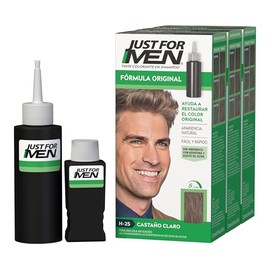 Just For Men Tinte Colorante En Shampoo Castaño Claro Paquete de 3