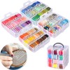 VICOVI Embroidery Thread Kit Including 200 Skeins Embroidery Floss 30