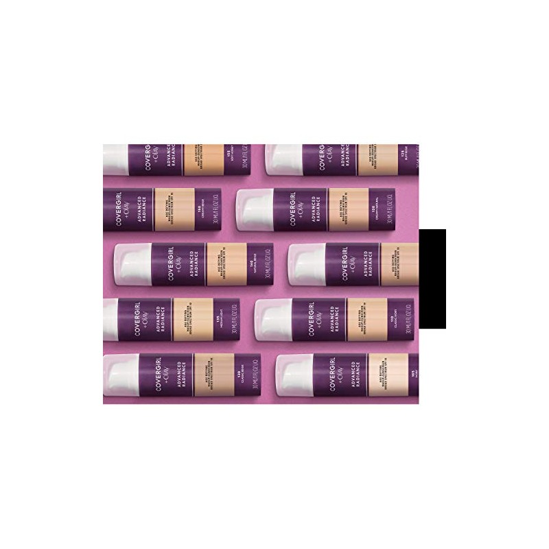 COVERGIRL Advanced Radiance Age-Defying Foundation Makeup, Classic Beige, 1 oz
