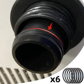 USEAMIE Rubber O Ring Seal Set Compatible with Wave Spa Hot Tub Replacement Parts 6 Pack