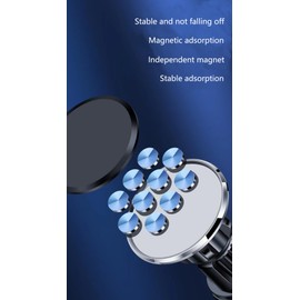 LDJYEONS Handyhalterung für das Auto, magnetische Handyhalterung für das Auto, 360 ° drehbar, geeignet für allgemeine Smartphones